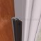 NGP 165S Door Gasket, .9375" Aluminum Casing with .3125" Silicone Sponge Seal in DKB Finish applied to frame of door