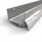 NGP 19V Door Shoe Sweep, U Shaped Aluminum Casing with Rain Drip, .5" Vinyl Seal in MIL Finish