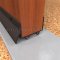 NGP 19V Door Shoe Sweep, U Shaped Aluminum Casing with Rain Drip, .5" Vinyl Seal in DKB Finish applied to door