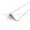 NGP 2525 Self-Adhesive Weatherstrip, .375" Wide Silicone Bulb in White Color
