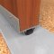 NGP 26N Door Shoe Sweep, U Shaped Aluminum Casing with a .75" Neoprene Seal in Anodized Aluminum Finish applied to door