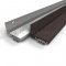 NGP 313V Door Shoe Sweep, L Shaped Aluminum Casing with .1875" Vinyl Finned Seal for Hollow Metal Doors