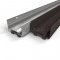 NGP 35ET6 Door Shoe Sweep, U Shaped Aluminum with Two .3125" Thermoplastic Triple Fin Seals for Hollow Metal Doors
