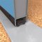 NGP 35ET6 Door Shoe Sweep in DKB Finish applied to bottom of hollow metal door