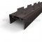 NGP 35ET Door Shoe Sweep with Notched Fins in DKB Finish