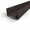 NGP 35EV Door Shoe Sweep, U Shaped Aluminum Casing with .1875" Vinyl Fin Seal for Hollow Metal Doors in DKB Finish