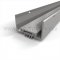 NGP 35V Door Shoe Sweep, U Shaped Aluminum Casing with Square Edges and a .1875" Vinyl Finned Seal for Hollow Metal Doors in MIL Finish
