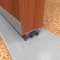 NGP 36ET Door Shoe Sweep in MIL Finish applied to bottom of door