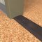 NGP 424E Utility Threshold in DKB Finish applied to floor of door entrance