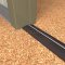 NGP 4V Threshold Stop Strip, Aluminum with Vinyl Seal in DKB Finish applied to threhsold