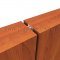 NGP 5070 Adhesive Weatherstrip, .5" Wide TPE Double Shark Fin Seal in Clear Color applied between double doors