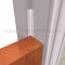 NGP 5075 Adhesive Weatherstrip in Clear Color applied to door frame