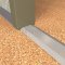 GP 512 Utility Threshold in Stainless Steel Finish applied to floor or door entrance