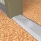 NGP 512 Utility Threshold in MIL Finish applied to floor or door entrance
