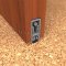 NGP 522 Automatic Door Bottom, Heavy Duty, Mortised Aluminum Casing with Neoprene Bulb Seal mortised to wooden door