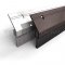 NGP 602 Door Sweep and Perimeter Gasket, .875" Aluminum Casing with .5" Angled Nylon Brush