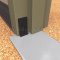 NGP 60FP STC Rated Adhesive Acoustic Corner Foam Pad for Sound Control applied to door