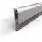 NGP 678 Door Sweep, 1" Aluminum with Snap-On Cover and .75" Nylon Brush in Anodized Aluminum Finish