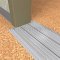 Application Image of NGP 8113 Utility Threshold with Thermal Break in Mill Finish