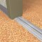 Application Image of NGP 8413 Utility Threshold with Thermal Break in Mill Finish