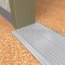 Application Image of NGP 8430 Utility Threshold with Thermal Break in Mill Finish