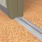NGP 8433 Latching Panic Exit Threshold with Thermal Break and Vinyl Seal in Mill Finish applied to floor of door entrance