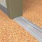 Application Image of NGP 8513 Utility Threshold with Thermal Break in Mill Finish