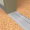 Application Image of NGP 8713 Utility Threshold with Thermal Break in Mill Finish