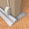 Application Image of NGP 884-6P Latching Panic Exit Threshold with Pile Seal in Mill Finish