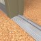 NGP 890 Rabbeted Threshold in MIL Finish with Vinyl Seal applied to floor of door entrance