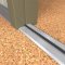NGP 897 Rabbeted Threshold in MIL Finish with NGP-TPV Seal applied to floor of door entrance