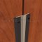 NGP 9115 Meeting Stile, .875" Aluminum Casing with .375" Premium Grade Silicone Seal in DKB Finish applied to set of doors