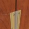 NGP 9125 Meeting Stile, .875" Aluminum Casing with .375" Premium Grade Silicone Seal in Gold Finish applied to double door