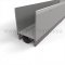 NGP 92NWH Door Shoe Sweep, U Shaped Aluminum with 2" Kickplate and .75" Neoprene and Nylon Brush Seals in Anodized Aluminum Finish
