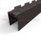 NGP 92T Door Shoe Sweep, U Shaped Aluminum with 2" Kickplate and .6875" Thermoplastic Triple Fin Seal in DKB Finish with Notched Fins