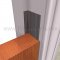 NGP 9500x5020 Adhesive Weatherstrip in Gray and Brown Colors applied to door frame