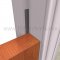 NGP 9750 Adhesive Weatherstrip in Charcoal Color applied to frame of door