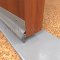 NGP C627 Door Sweep, 1.4375" Aluminum Casing with Rain Drip and .5625" Nylon Brush Seal in Anodized Aluminum Finish applied to bottom of door