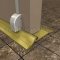 Pemko 179 Latching Exit Threshold applied on Door