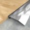 Pemko 255SSFG Stainless Steel Threshold on Wooden Floor