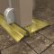 Pemko 254x226 Bronze Mill Finish with Pile Seal on Metal Door