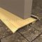 Pemko 255x226 Gold Anodized with Vinyl Seal on Metal Door