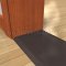 10 inch wide black door threshold installed in a door frame