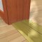 Brass Door Sill with Thermal Break Threshold on Wooden Floor
