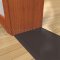 Pemko 2746X6 Utility Threshold on Wooden Floor with Wooden Door