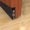 Dark Bronze Pemko Automatic Door Bottom 4131NB with Nylon Brush Seal Sermi-Mortised Applied into Wooden Interior Door with Seal Open