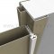 Clear Anodized Hinge On Door Closed