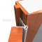 Clear Anodized Hinge Open on Door