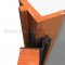 Dark Bronze Continuous Hinge Open on Door