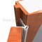 Clear Anodized Continuous Hinge On Door Open